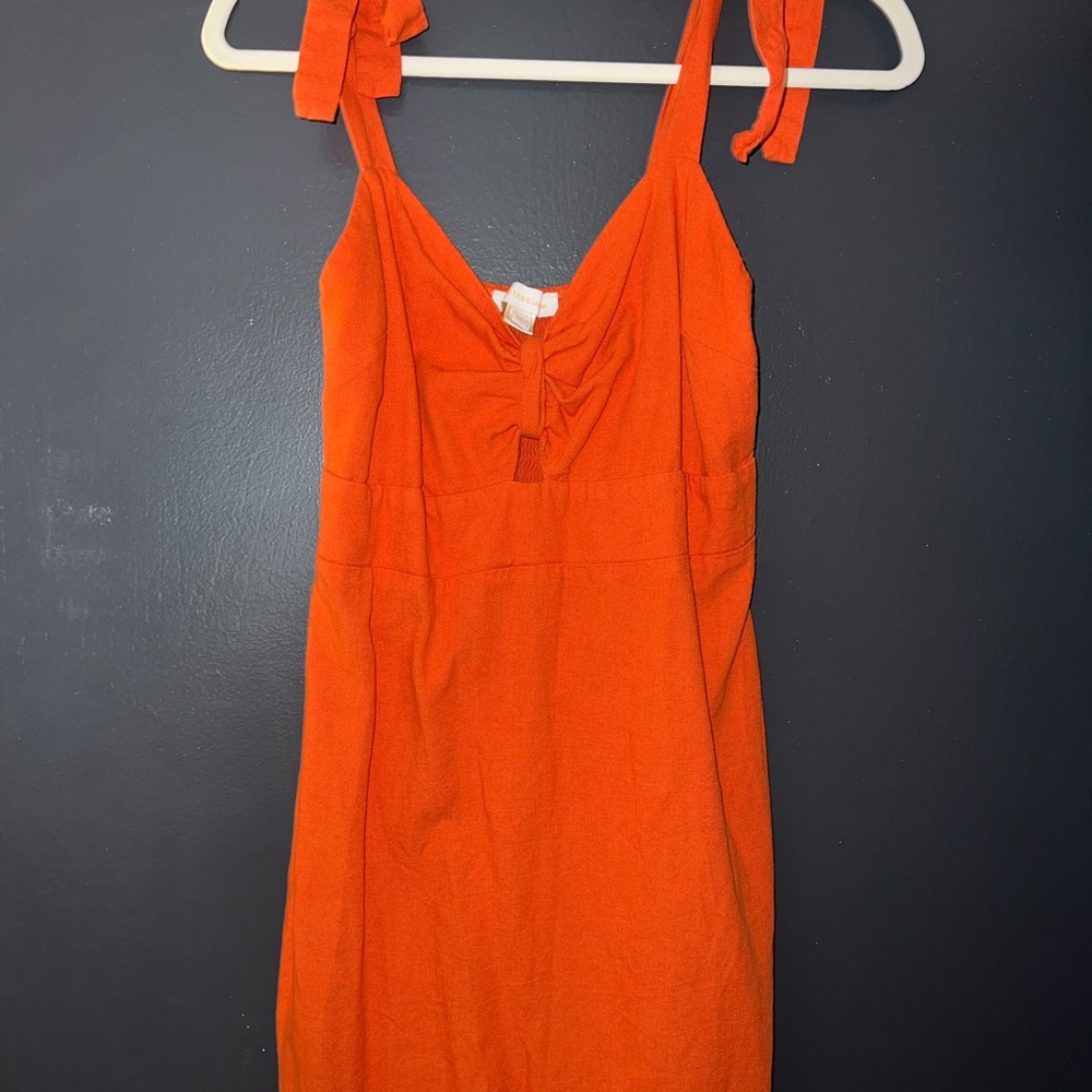 Monteau Vibrant Orange Mini Dress